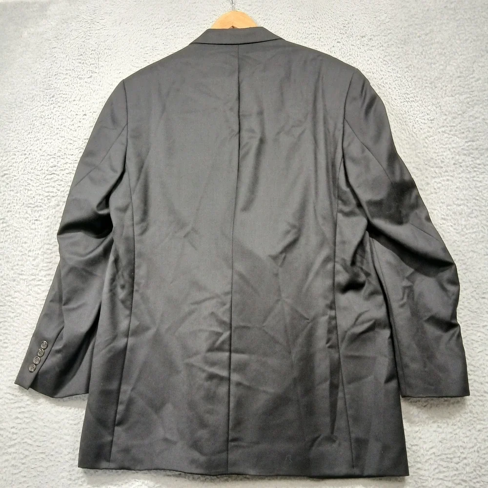 Lauren Ralph Lauren Blazer Mens 46L Charcoal Wool‎ Two Button Sport Coat